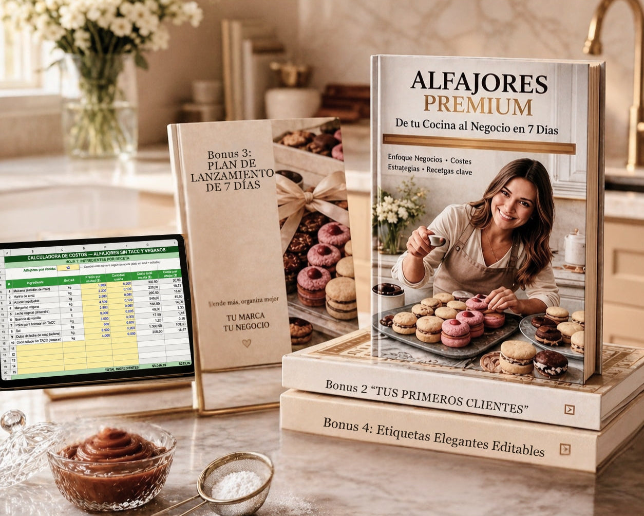 Emprendé con "ALFAJORES  PREMIUM" + 🎁 4 Bonos Gratis